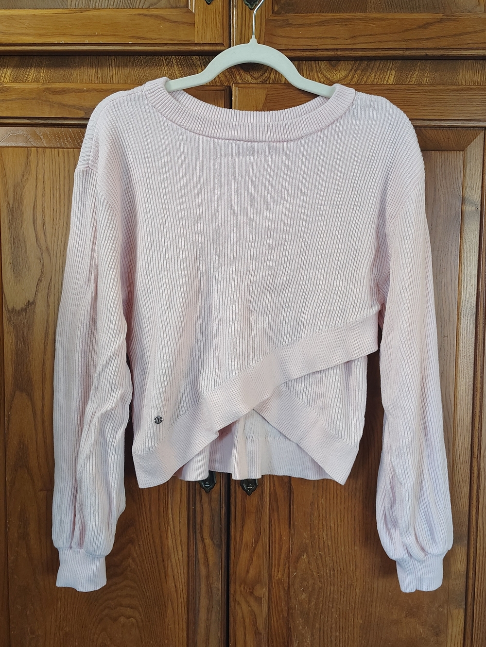 Lululemon Reversible Crossover Sweater Strawberry Milkshake Pink Small LW3IU5S
